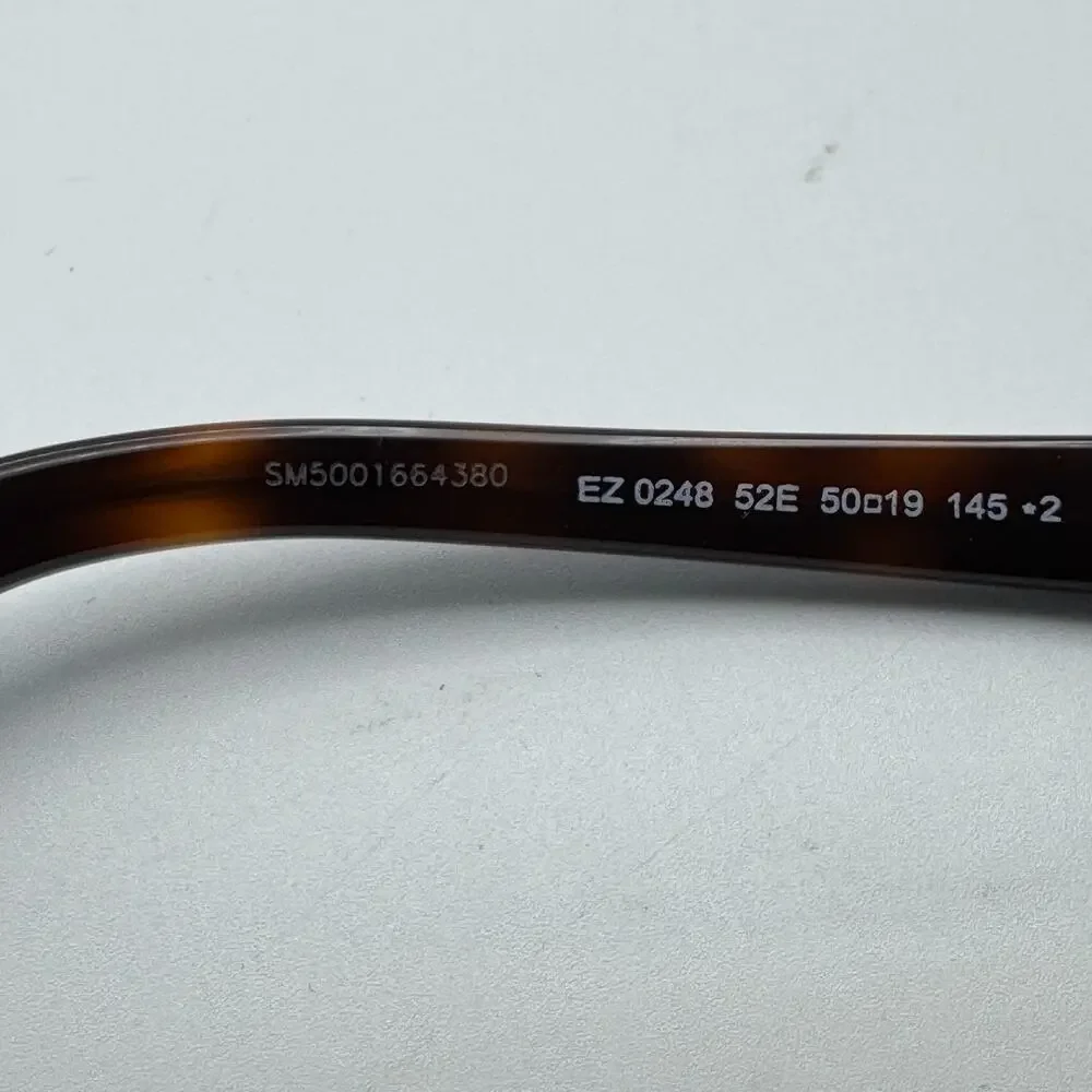 Ermenegildo Zegna Sunglasses EZ0248 52E Dark Havana Frame Brown Lens 50mm New